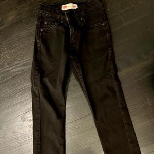 levi's black denim jeans for boys